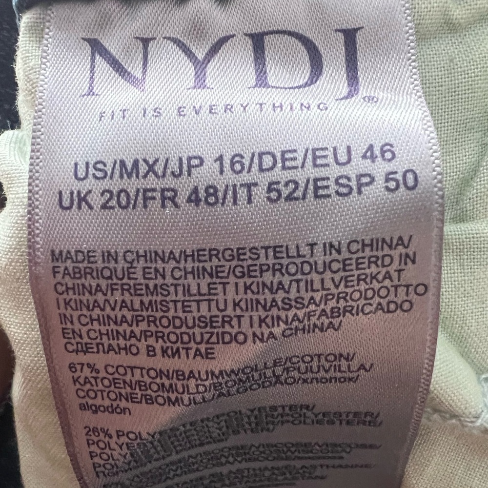 NYDJ Blue Ankle Cropped Jeans - Picture 4 of 5